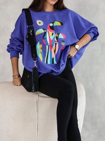Bluza tukany fiolet