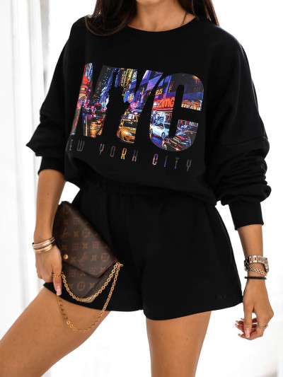 Bluza New York czerń