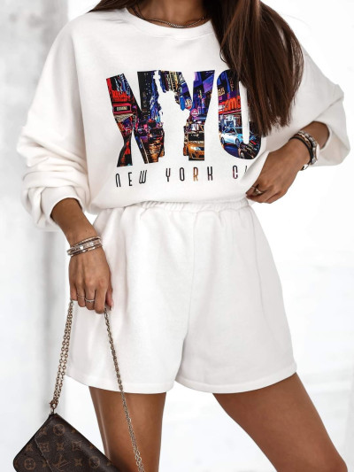 Bluza New York biel